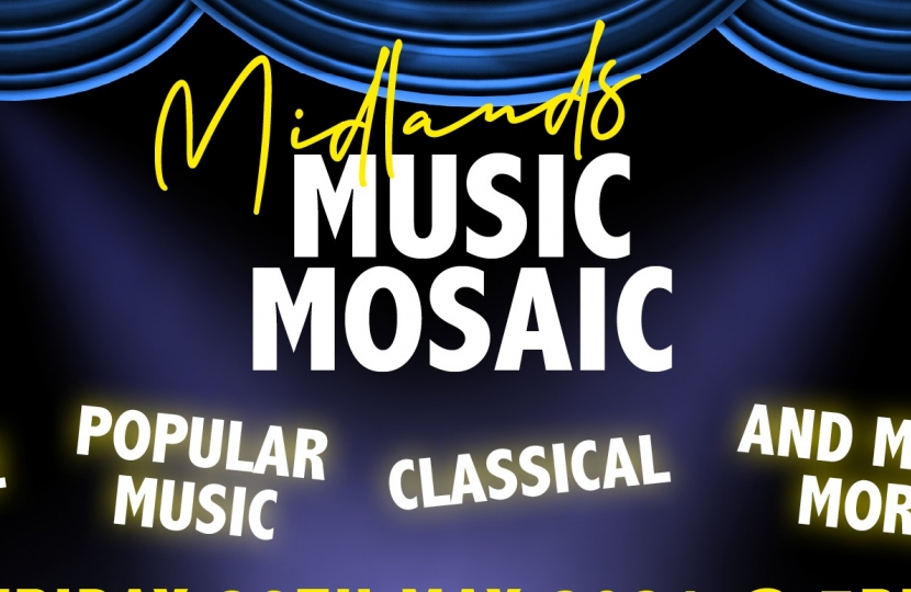 Midlands Music Mosaic via Zoom - AMENDED DATE THURSDAY 17TH JUNE 2021