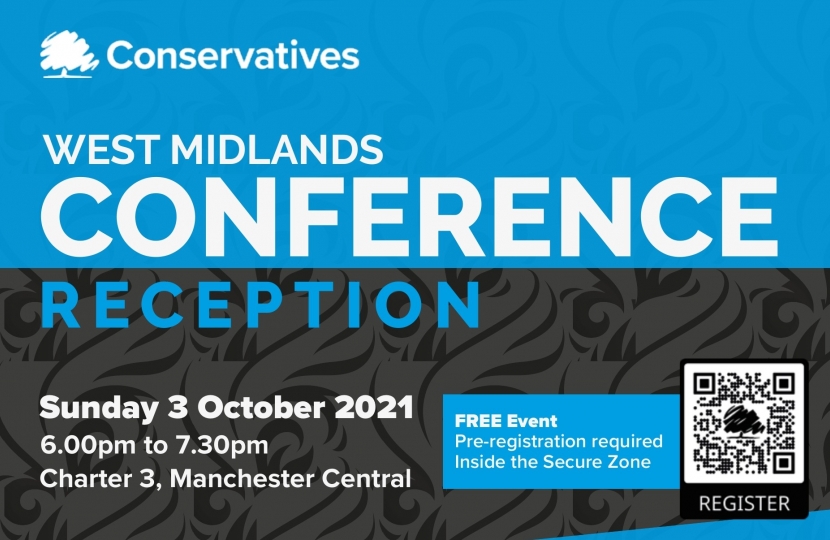 West Midlands Region Reception - Conservative Conference 2021