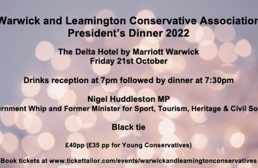 Warwick and Leamington President's Dinner