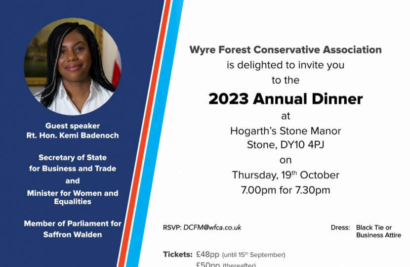 Wyre Forest Annual Dinner