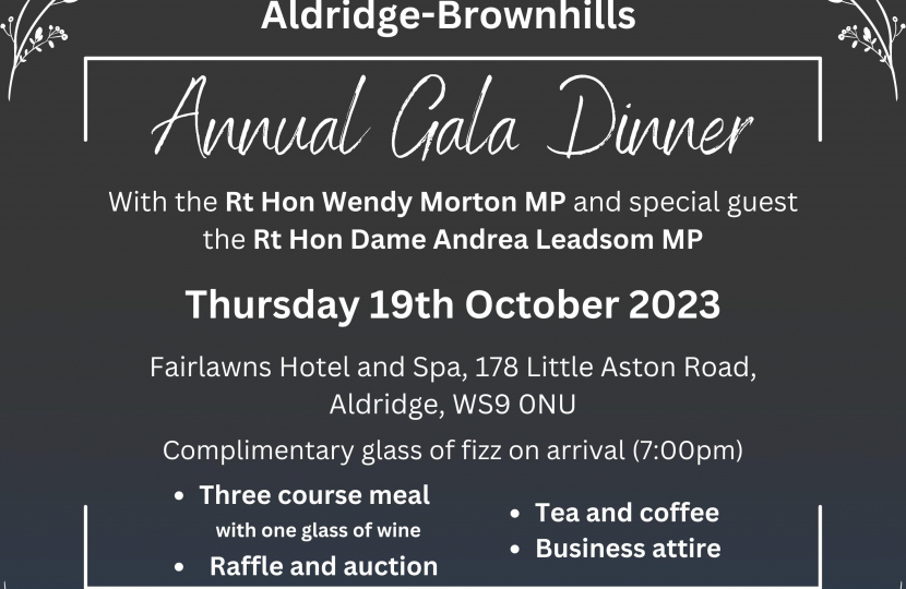 Aldridge Brownhills Annual Gala Dinner