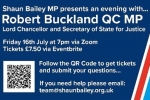 An Evening with Secretary of State for Justice Robert Buckland QC MP