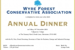 Wyre Forst Annual Dinner 2021